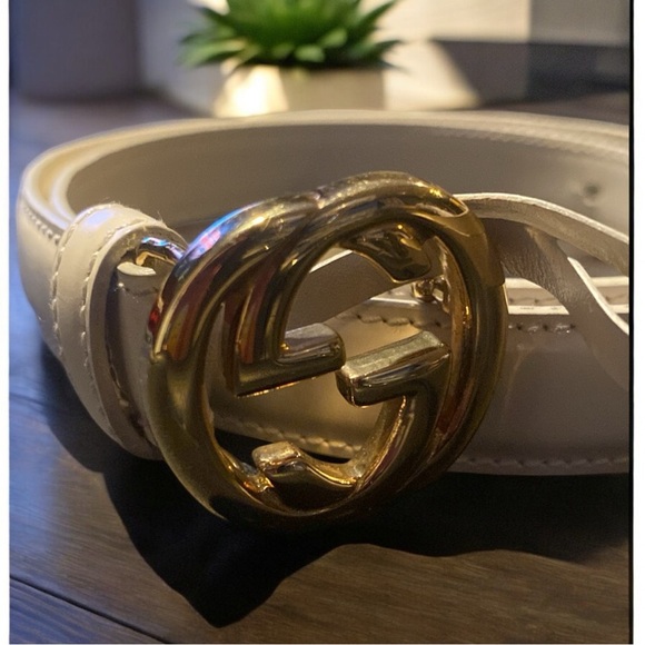 Gucci Leather Belt with Double G Buckle XS - Picture 3 of 11